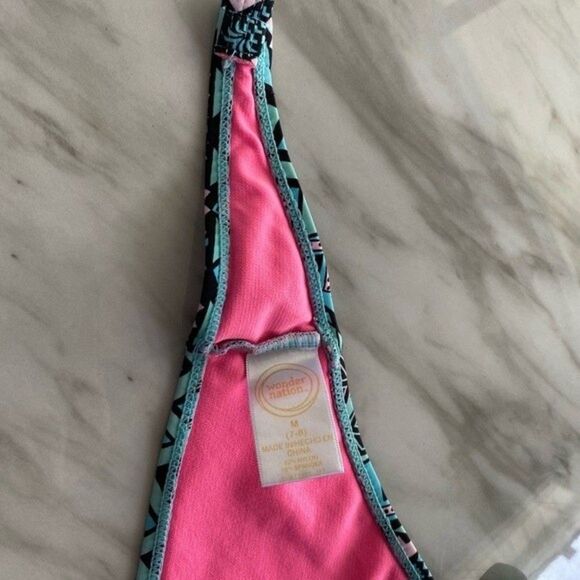 Girls Swim Bundle – 2 Tops + 1 Bottom – Wonder Nation & Justice – Size 7/8–8 - Picture 8 of 14